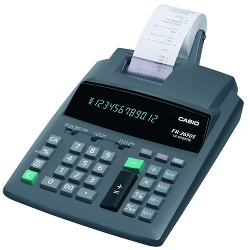 Számológép szalagos CASIO FR-2650RC 12 digit