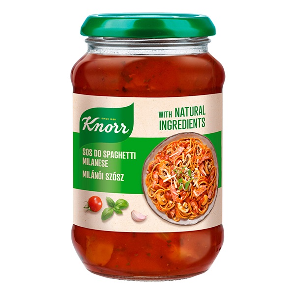 Üveges szósz KNORR Milánói 400g