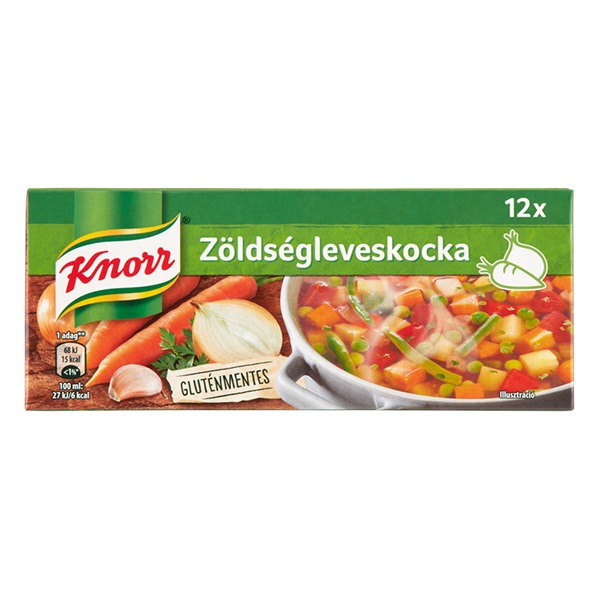 Ételízesítő KNORR Zöldségleveskocka 120g